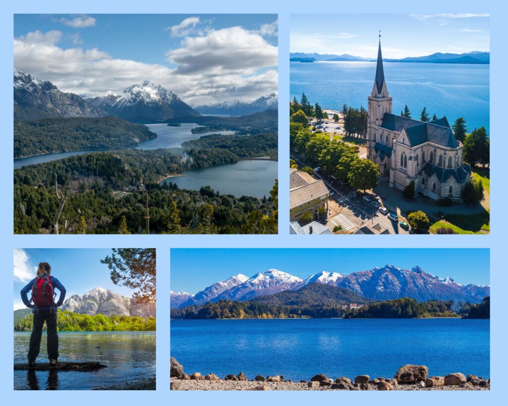 Eindrücke aus Bariloche: Berge und Seen in der Umgebung, Blick aus der Luft auf Bariloche, Wandern im Seengebiet und Nahuel Huapi National Park