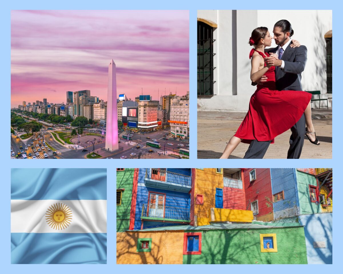 Buenos Aires Reise Sehenswürdigkeiten – Obelisk, Tango, La Boca und argentinische Flagge