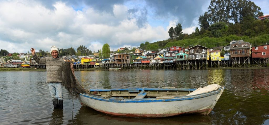 Stelzenhäuser auf Chiloé - die sogenannten Palafitos (©Sernatur)