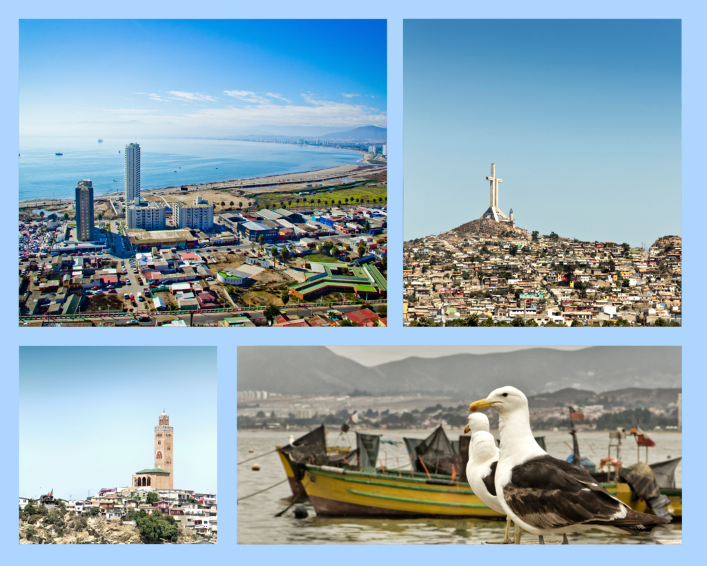 Auf den Bilder sieht man die Stadt Coquimbo.