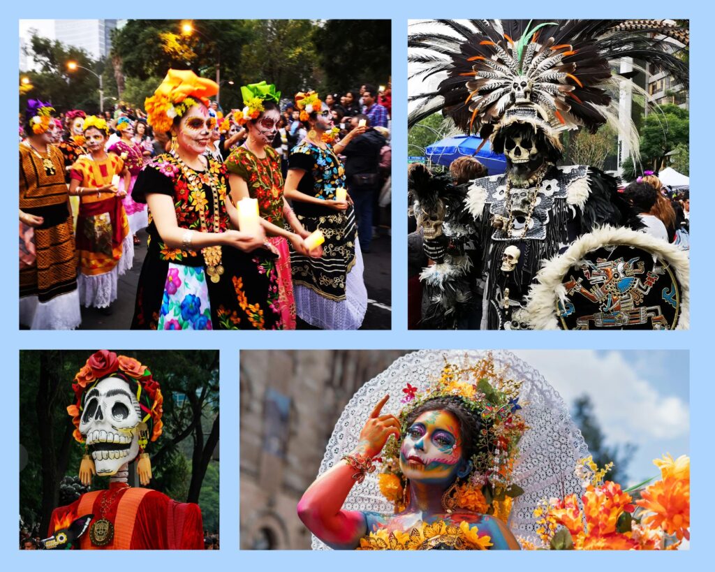 Paraden am Día de los muertos