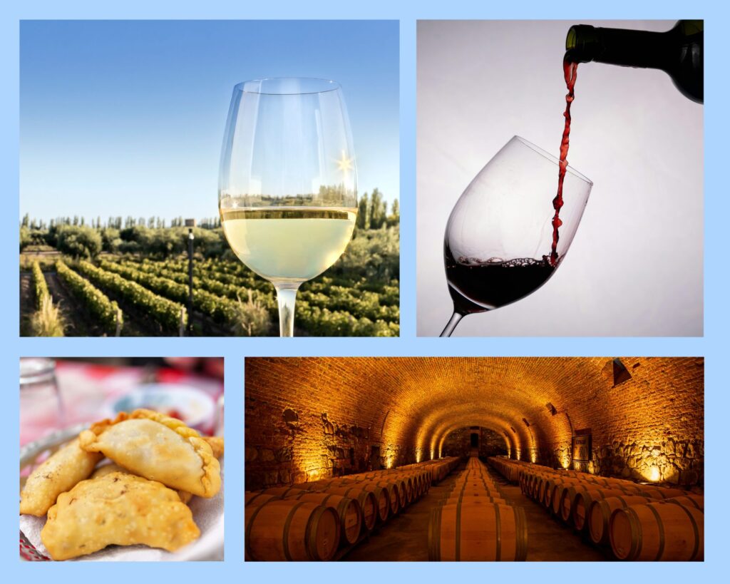 Weißwein und Rotwein, lokale Spezialitäten und Weingutbesichtigungen - das alles gehört zu einer Weinreise durch Argentinien und Chile dazu