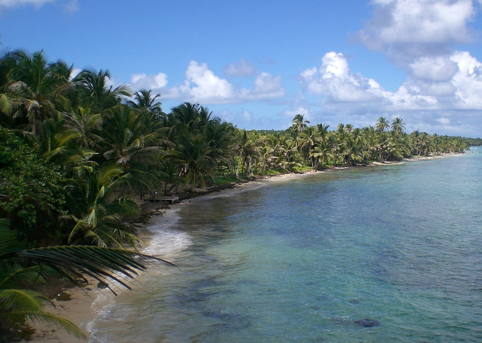 Einsamer Strand auf Little Corn Island, Nicaragua