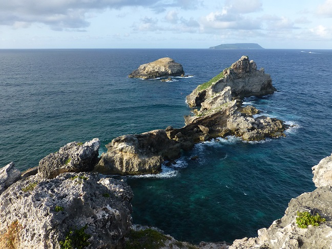 Felszug Pointe des Châteaux auf Guadeloupe 