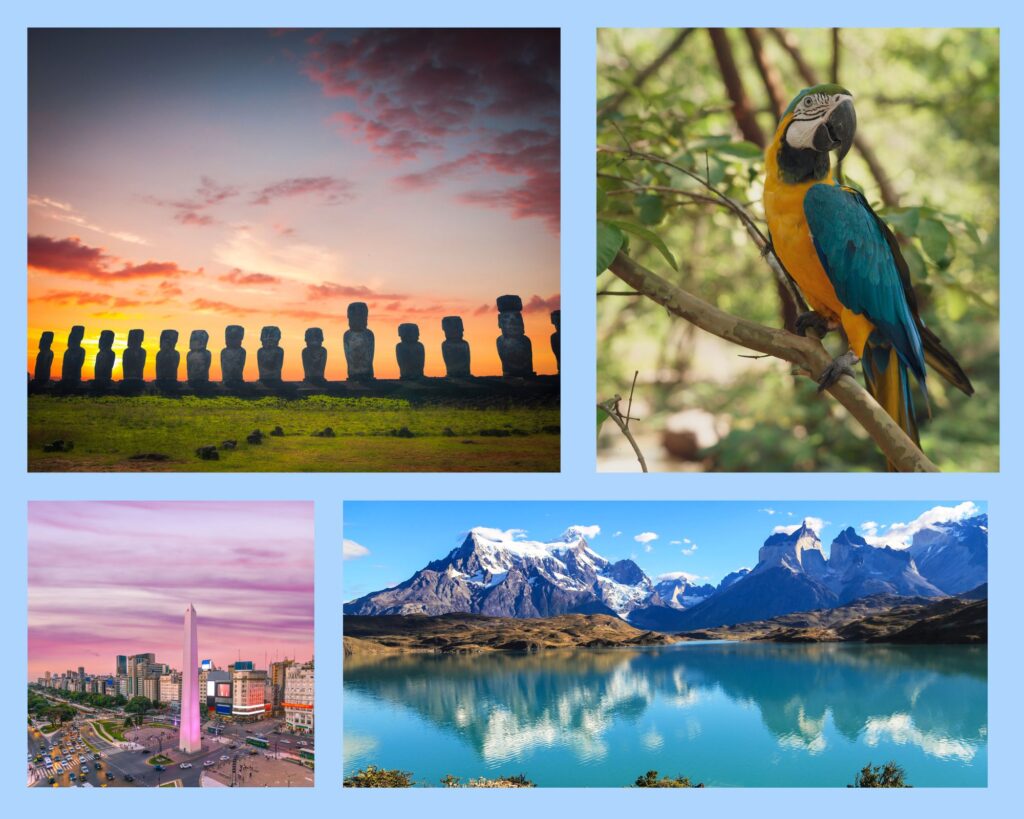 Highlights von Südamerika: Osterinsel, Amazonas, Buenos Aires und Torres del Paine