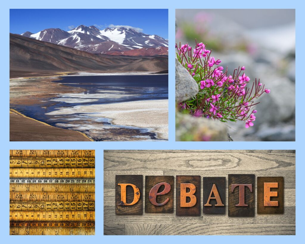 Höhendebatte – landschaftliche Aufnahme der Anden mit dem Monte Pissis und Cerro Bonete Chico, zwei der höchsten Berge Südamerikas, deren genaue Höhe lange umstritten war.