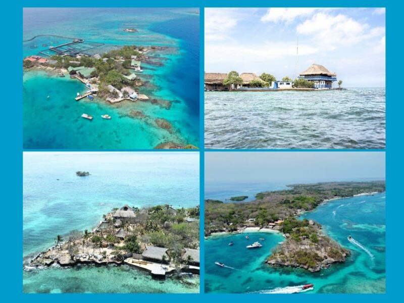 Islas del Rosario aus der Luft