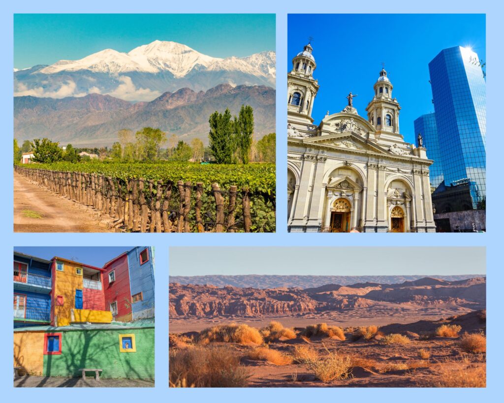 Darf`s noch ein bisschen mehr sein? Kombinationen einer Patagonienreise mit Aufenthalten in Mendoza und der Weinregion, Santiago de Chile, Buenos Aires oder der Atacama-Wüste sind möglich