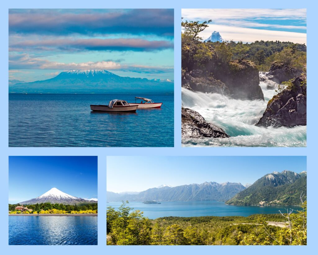 Lago Llanquihue, Río Petrohué, Nationalpark Vicente Pérez Rosales und Lago Todos los Santos