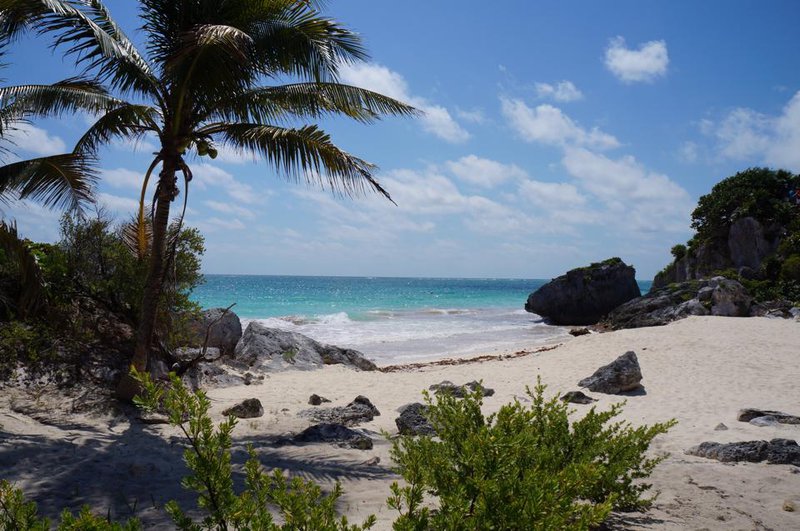 Strand in Tulum, Mexiko
