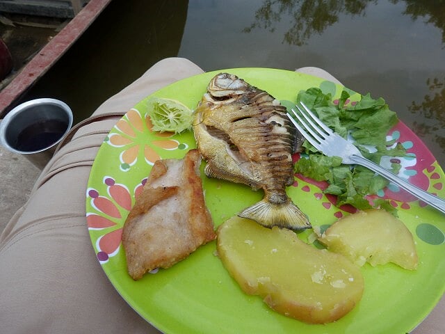 Gebratener Piranha frisch aus dem Fluss (Mit freundlicher Genehmigung unserer Kundin Fr. W.)