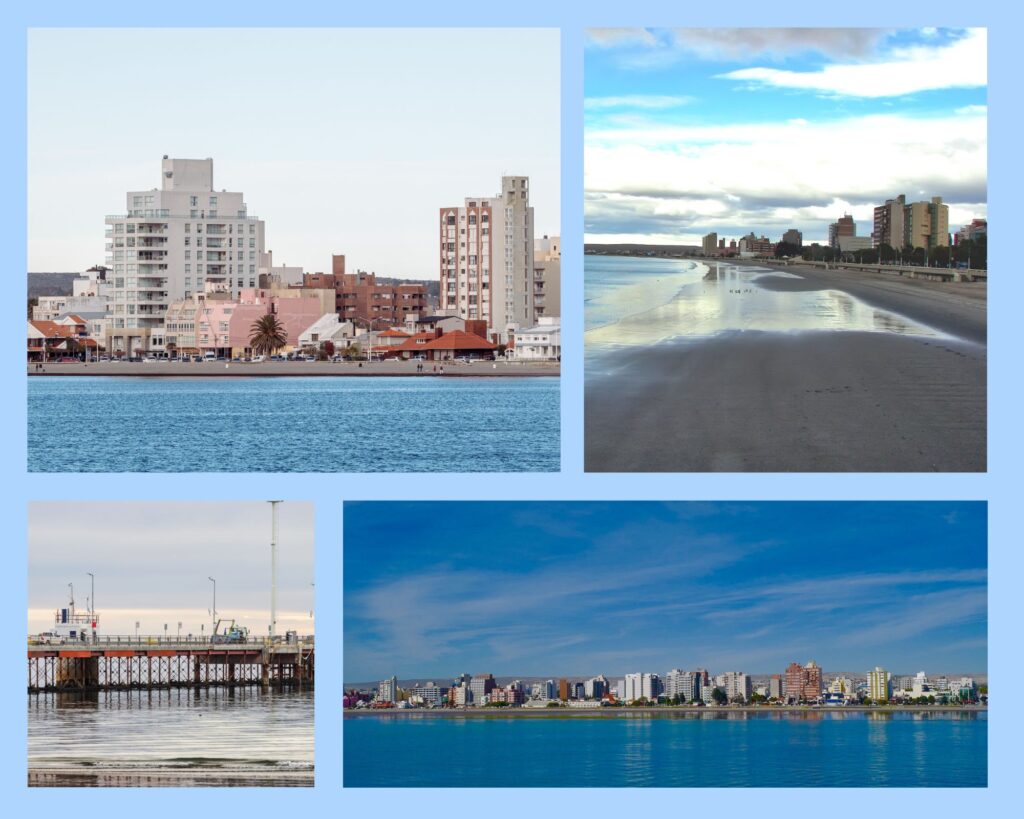 Verschiedene Ansichten von Puerto Madryn