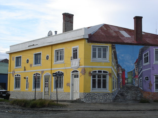 buntes Haus in Punta Arenas