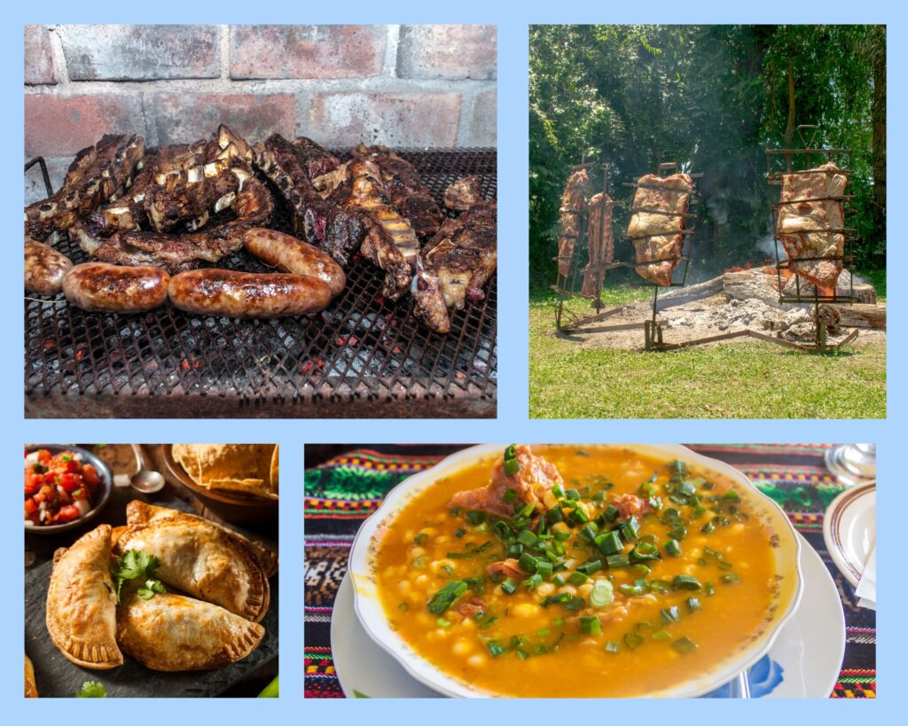 Typisches Essen auf einer Estancia