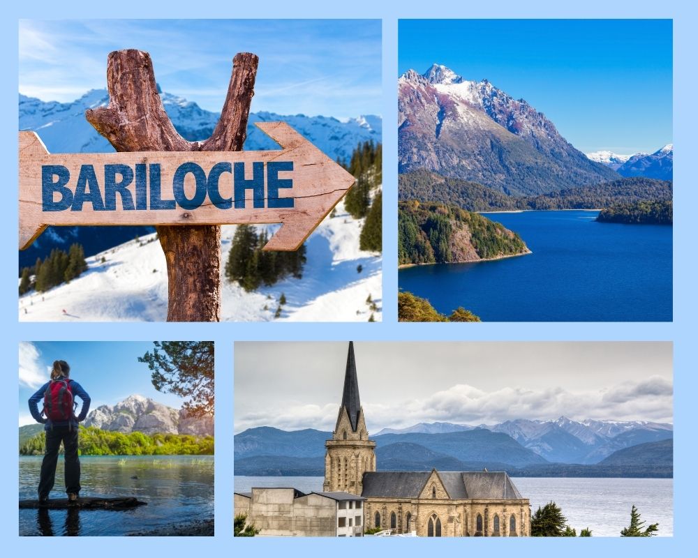 Panorama von Bariloche in Patagonien mit dem Nahuel-Huapi-See und Bergkulisse