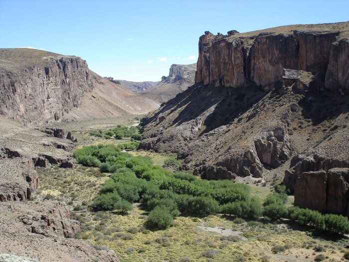 Blick in den Cañadón Río Pinturas