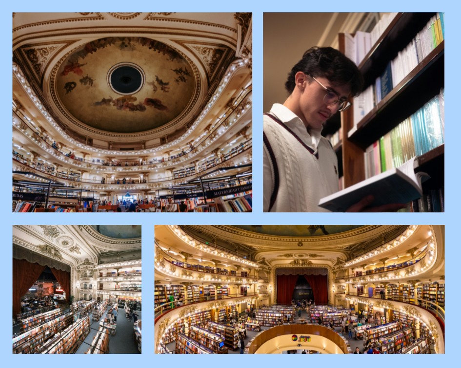 El Ateneo Grand Splendid in Buenos Aires – Innenansicht der Bibliothek mit Kuppel und Rängen